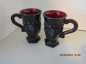 Vintage Avon Cape Cod Ruby Red Coffee Mug