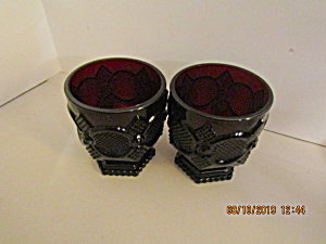 Vintage Avon Cape Cod Ruby Red Footed Tumbler
