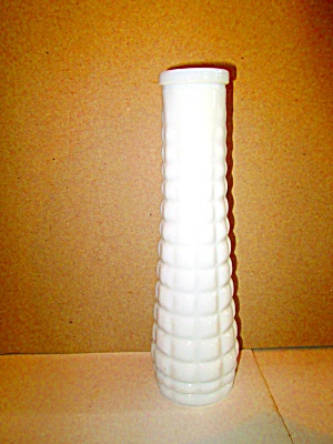Vintage Brody Milk Glass Squares Bud Vase