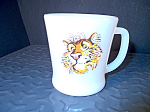Fire King Tiger Coffee Mug