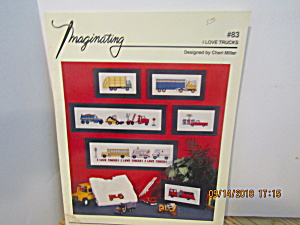 Imaginating Cross Stitch Book I Love Trucks #83