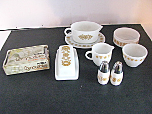 Vintage Pyrex Butterfly Gold 16-piece Set