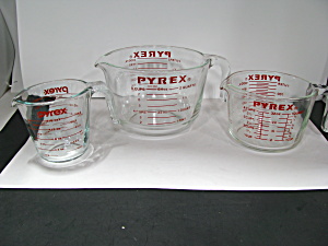 Pyrex Measuring Cup Set 8 Cup,4 Cup,2 Cup
