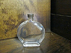 Vintage Refillable Clear Round Perfume Bottle