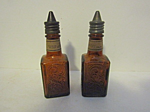 Vintage Stetson Cologne Splash Amber Bottle Set