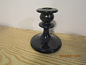 Vintage Black Amethyst 4 Inch Candle Holder