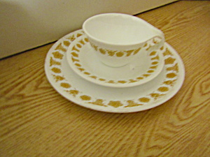 Vintage Corelle Butterfly Gold Luncheon/tea Set