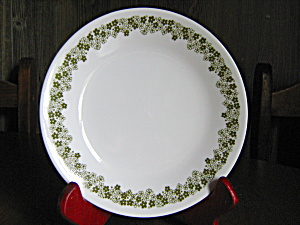 Vintage Corelle Spring Blossom Green Dinner Plate
