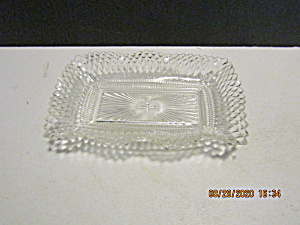 Indiana Glass Large Diamond Point Ruffled Edge Dish