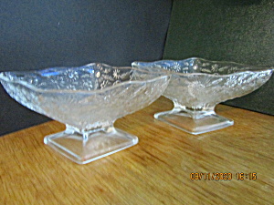 Vintage Indiana Glass Pineapple & Floral Dish Set