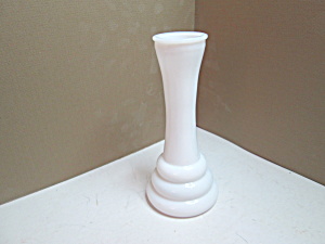 Vintage Milk Glass Randall Beehive Ringed Bud Vases
