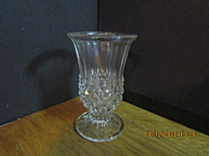 Vintage Small Diamond Point Flower Vase