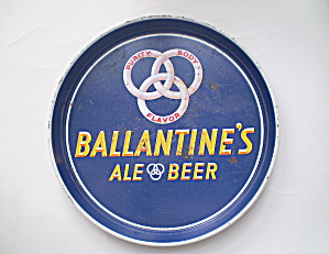 Ballantine Beer & Ale Vintage Round 12&quot; Tray