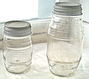 Fruit Jars 1930s Barrel Buddies