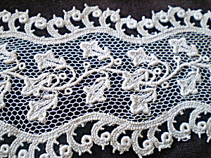 Needle Lace Vintage Hand Detailed Machine Embroidered