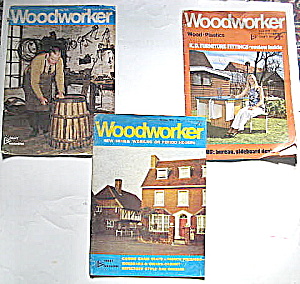 Woodworker Magazines,1971, 1975, 1976