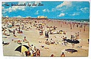 Vintage Photocard Beach Showing Hunt's Pier,wildwood,nj