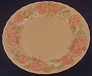Vernon Rose Pink Dinner Plate (Stained, Paint Flakes)