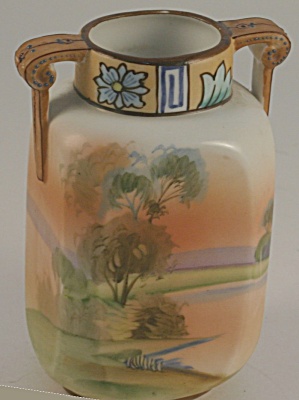 Small Nippon Noritake Hand-painted Urn