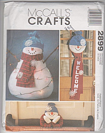 New Mccalls Crafts - 2899 Christmas Deorations