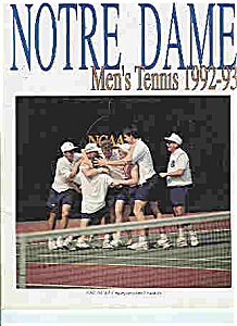 Notre Dame Men's & Women's Tennis Guide 1992-93