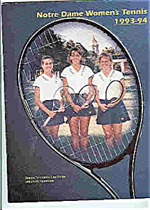 Notre Dame Men's And Women's Tennis Guides 1993-94