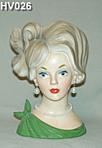 7 1/2&quot; Young Lady Head Vase