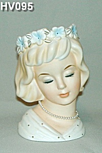 6 1/2&quot; Young Lady Head Vase