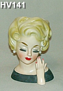 6&quot; Young Lady Head Vase - Ardco