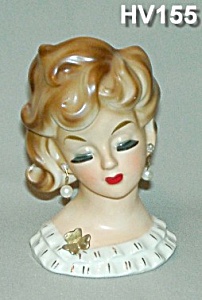 6&quot; Young Lady Head Vase