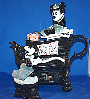 Cardew Mickey & Minnie On Piano Teapot