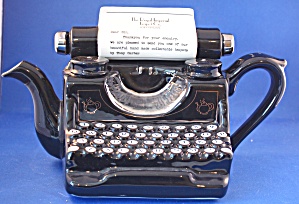 Typewriter British Teapot