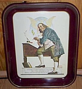 1976 Norman Rockwell Bicentennial Collectors Tray