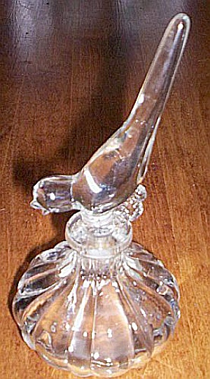 Antique Perfume Bottle Bird Stopper