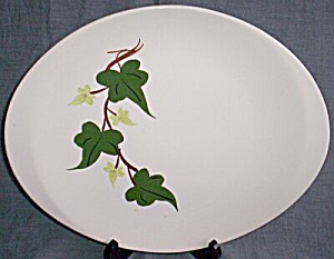 Blue Ridge Pottery Oval Serving Platter Baltic Ivy