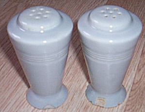 Pair Vintage Cone Shakers Gray