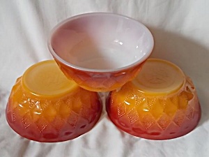 3 Fire King Kimberly Cereal Bowls
