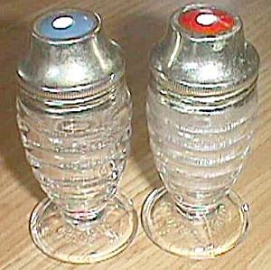 Set Of 50's Aitko Glass Manhattan Shakers