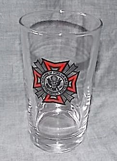 Vintage Vfw Drinking Glass Free To Service Person