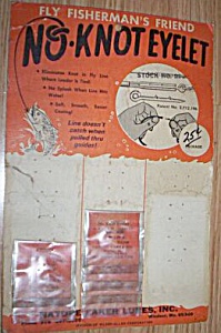Vintage No-knots Eyelet Lure Display Card