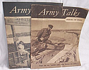 3 Army Talks Magazines 1945-1946