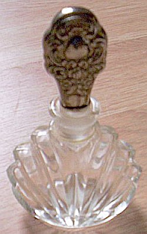 Vintage Crystal Perfume Bottle Glass Stopper