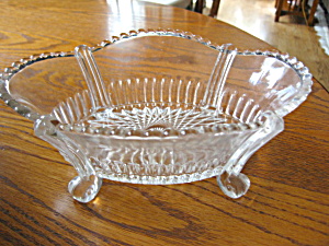 Antique Footed Glass Bowl