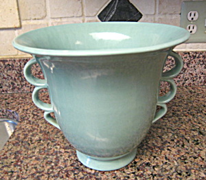 Large Vintage Aqua Large Vase