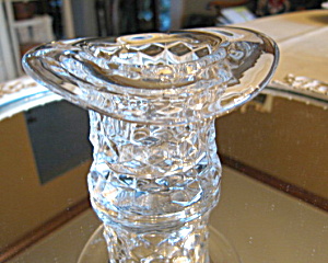 Glass Hat Antique Toothpick Vase