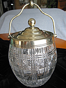Registered English Antique Biscuit Jar