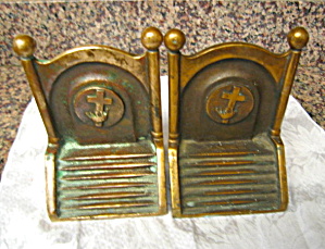 Knights Templar Antique Bookends