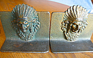 Indian Chief Vintage Iron Bookends