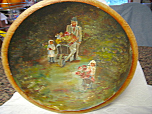 Antique Hand Painted Folk Art Bowl
