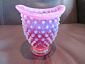 Cranberry Op Vintage Posy Vase